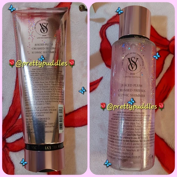 💎 3pc 🪽 VS 2024 Fashion Show Runway Shine Mist, Lotion & Lip Gloss Set 💎